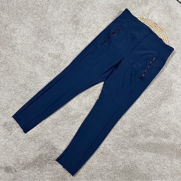 Athleta Navy Blue Ankle Zip Pocket Pants - Picture 3 of 14
